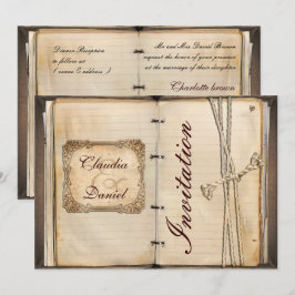 Inbjudningskort för Vintage bröllop