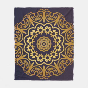 Inbjudningskort för vintage med Mandala mönster. D Fleecefilt