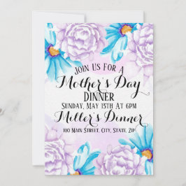 Inbjudningskort för vinterfärg på Mor