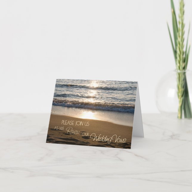 Inbjudningskort för Wave Vow Renewal Ceremony (Framsida)