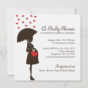 Inbjudningskort för Whimsique Baby Shower