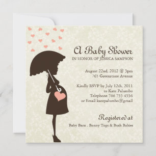 Inbjudningskort för Whimsique Baby Shower