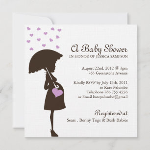 Inbjudningskort för Whimsique Baby Shower
