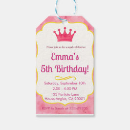 Inbjudningskort för Zazzlemade Royal Barns födelse Presentetikett