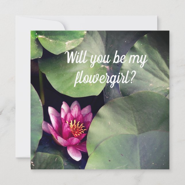 Inbjudningskort för Zen-blomma (Framsida)