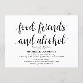 Inbjudningskort i Rustic Kraft Möhippa brunch