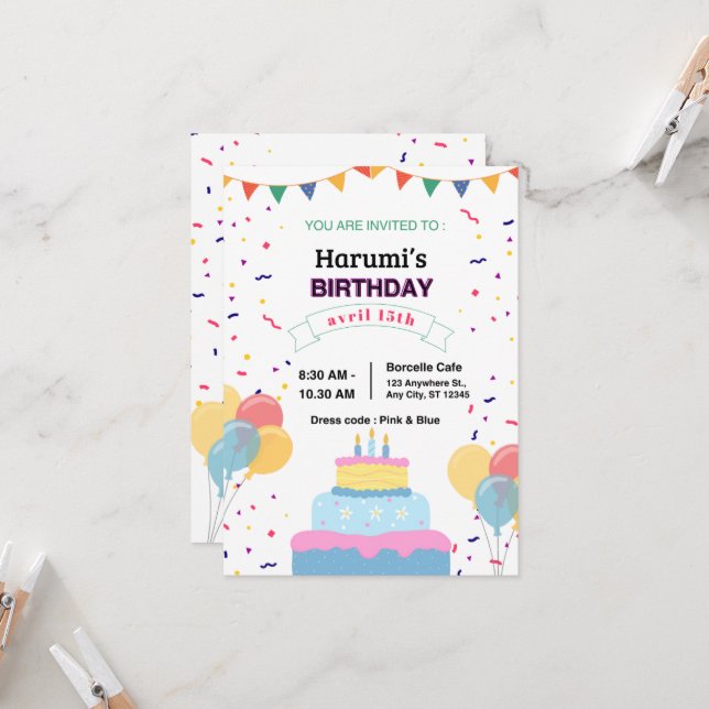 "Inbjudningskort"   Inbjudningar (Fram/Back In Situ)