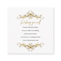 Inbjudningskort Ornate Gold Scroll Frame