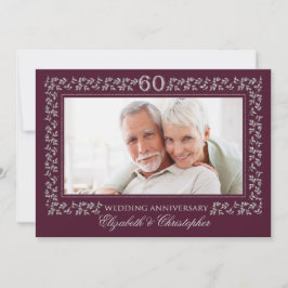 Inbjudningskort till 60-års bröllopsjubileum