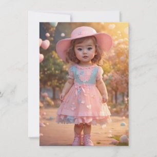 inbjudningskort till baby girl shower