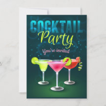 Inbjudningskort till cocktailparty