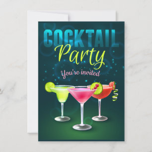 Inbjudningskort till cocktailparty