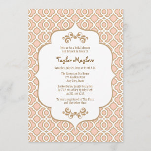 Inbjudningskorten för  Rosa Guld marockanska Möhip Inbjudningar