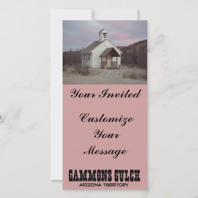 Inbjudningskorten i Gammons Gulch (Framsida)