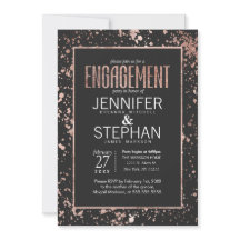 Inbjudningskorten Ro Guld Färgplatta, Förlovningsf