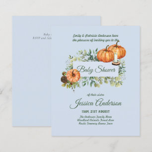Inbjudningskorten Woodland Flora och Fauna BABY SH
