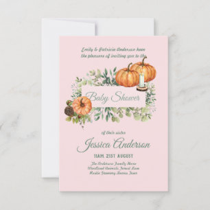 Inbjudningskorten Woodland Flora och Fauna BABY SH