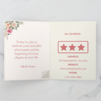 Inbjudningskortmall för Studenten i elegant Kort