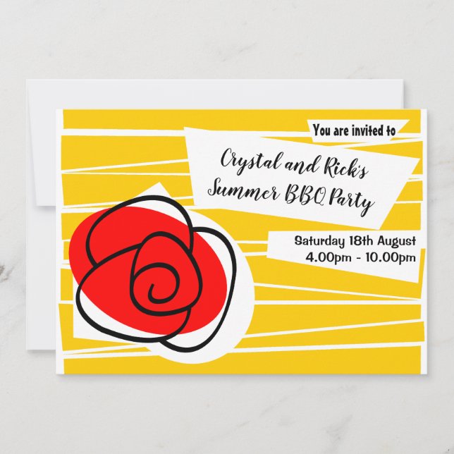 Inbjudningslandskap för spanska Ro Inbjudningar (Framsida)