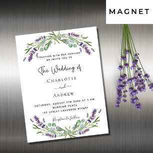 Inbjudningsmagnet Lavender eucalyptus greenery