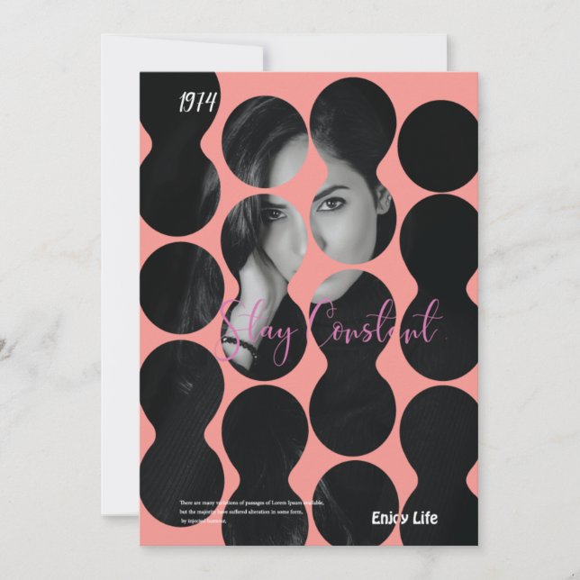 Inbjudningsmall för Bubble Snyggt-omslag Inbjudningar (Framsida)