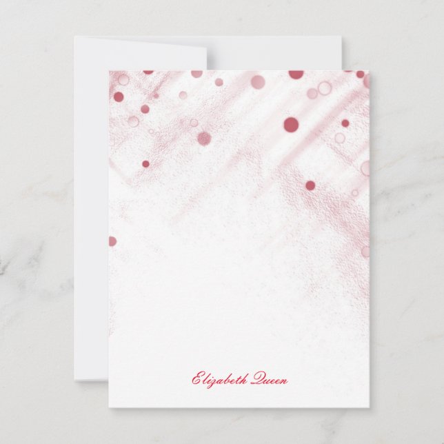 Inbjudningsmall för Red Confetti Glitter-punkter Inbjudningar (Framsida)