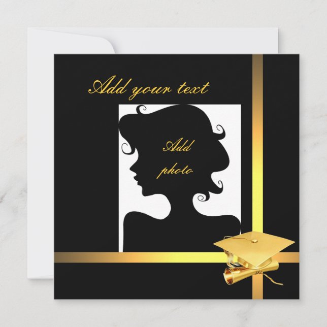 Inbjudningsmall för studenten inbjudningar (Framsida)