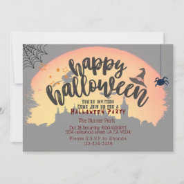 Inbjudningspumpar för halloween fest och mörk natt inbjudningar