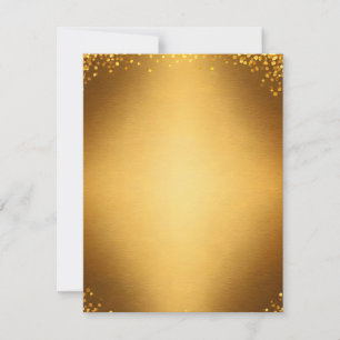 Inbjudningsstation för guld Glitter-punkter Inbjudningar