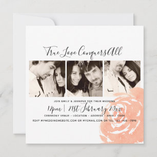 Inbjudningstorget Coral Ro Photo Collage Wedding S