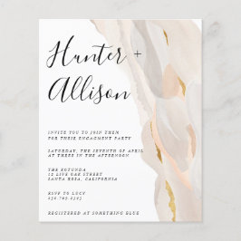 Inbjudningsutlösare för budgetFörlovningsfest