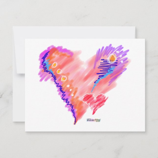 INBLANDNINGAR - Hjärtfel Inbjudningar (Framsida)