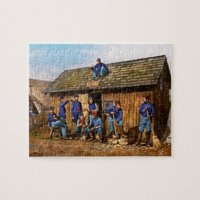 Inbördeskrig - Det civila slitet 1863 Pussel (Horisontell)