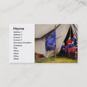 Inbördeskrig - Schackset inbördeskrig 1861 Visitkort