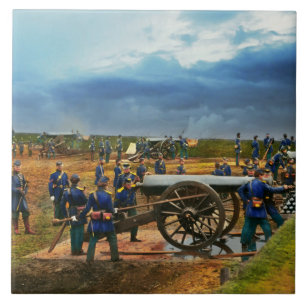Inbördeskrig - Tung artillerienhet 1861 Kakelplatta