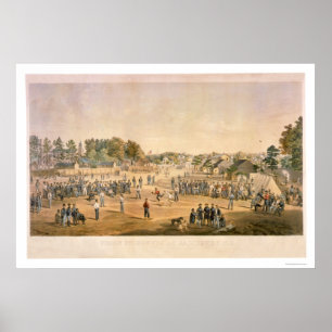Inbördeskrigbaseball 1863 poster
