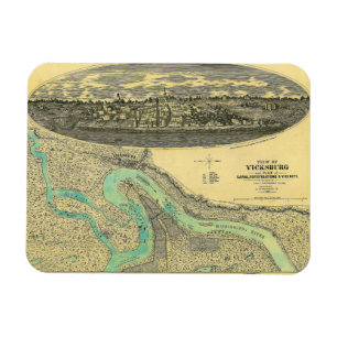 InbördeskrigErakarta av Vicksburg Mississippi 186 Magnet
