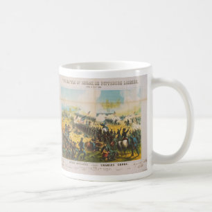 Inbördeskrigstriden av Shiloh Pittsburg landning Kaffemugg