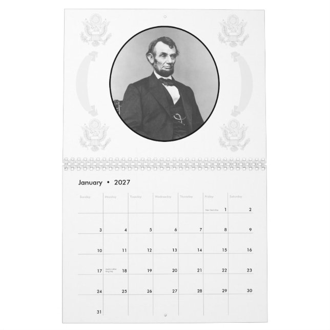 Inbördeskrigunionkommendörkaptener Kalender (Jan 2027)