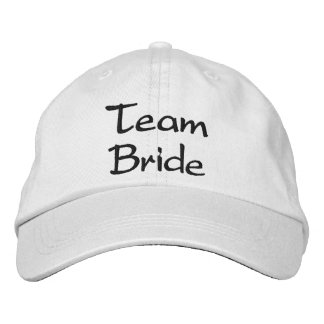 Inbroderade Team Bride Bröllop Cap Broderad Keps