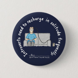 Inbunden grunderna: Rechargemörk - blått knäppas Knapp