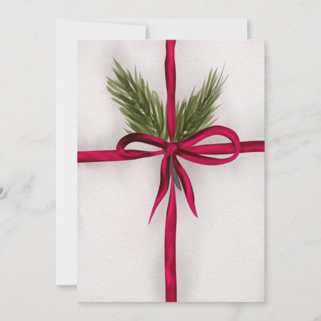 Inbunden i en slinga julkort (Framsida)