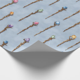 Inbunden magisk stav-inpackningspapper för trollka presentpapper