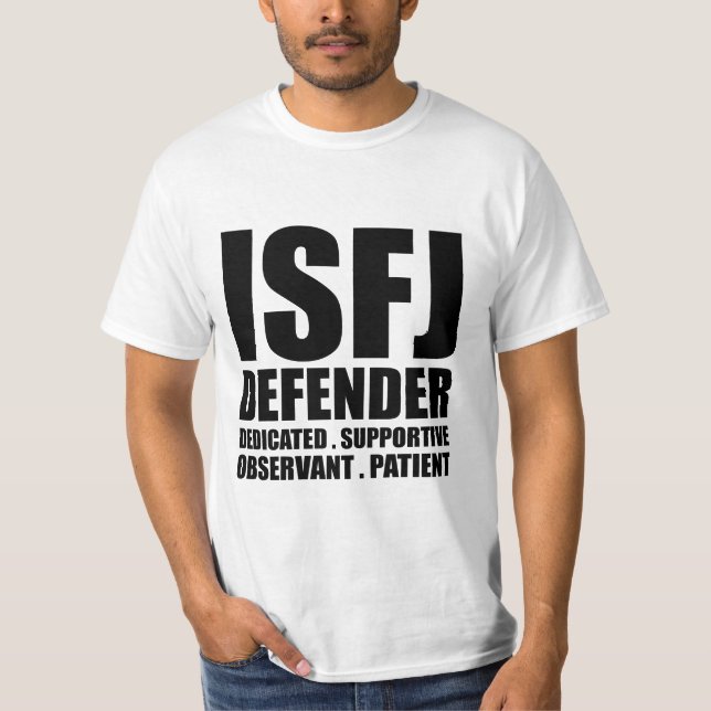 Inbunden T skjorta för ISFJ-försvarare T-shirt (Framsida)