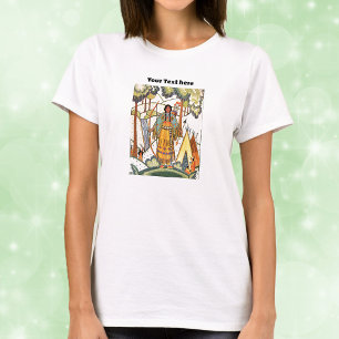 Inbyggd amerikansk Dam Waterfall Tepee Embroidery T Shirt