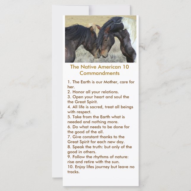 Inbyggd amerikansk Dikt med Vild Mustangs (Framsida)