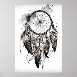 Inbyggd amerikansk Dreamcatcher Art-utskrift Poste Poster