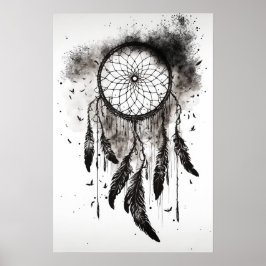 Inbyggd amerikansk Dreamcatcher Art-utskrift Poste Poster