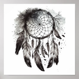Inbyggd amerikansk Dreamcatcher Art-utskrift Poste Poster