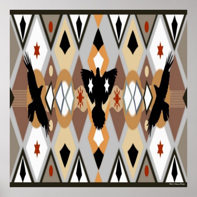 Inbyggd amerikansk Kråka Poster (Framsidan)